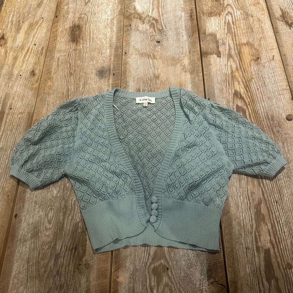 NanaMacs Sage Green Knit Cardigan